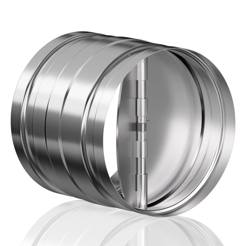 Hon&Guan [Upgraded] Hon&Guan 4 Inch Backdraft Damper, One-Way Airflow Duct Damper 4 Inch Ducting Insert Backflow Preventer Duct Draft Blocker. - Image 1